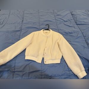 NWOT Jason Wu Women’s Cropped Tweed Bomber Jacket | Large | $325 Retail